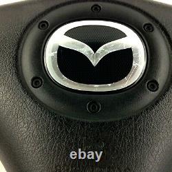 Genuine Mazda MX-5 MK2 Nardi dark wood rim steering wheel, complete. NB. 16C