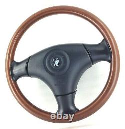 Genuine Mazda MX-5 MK2 Nardi dark wood rim steering wheel, complete. NB. 2C