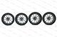 Genuine Mclaren Mso 675lt 10 Spoke Ultra Light 19/ 20alloy Complete Wheel Set