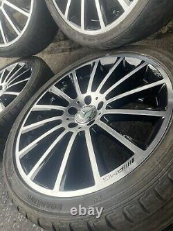 Genuine Mercedes Amg 19 Turbine Alloy Wheels Complete Set C E S Class C63