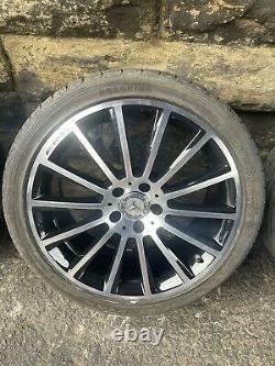 Genuine Mercedes Amg 19 Turbine Alloy Wheels Complete Set C E S Class C63