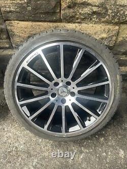 Genuine Mercedes Amg 19 Turbine Alloy Wheels Complete Set C E S Class C63