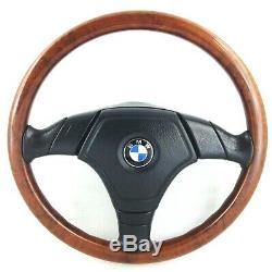 Genuine Nardi BMW E36 wood rim complete steering wheel. Rare original OEM. 15D