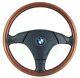 Genuine Nardi Bmw E36 Wood Rim Complete Steering Wheel. Rare Original Oem. 15d