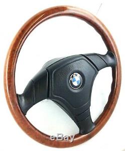 Genuine Nardi BMW E36 wood rim complete steering wheel. Rare original OEM. 15D