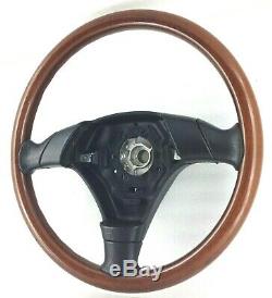 Genuine Nardi BMW E36 wood rim complete steering wheel. Rare original OEM. 15D