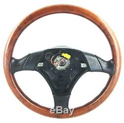 Genuine Nardi BMW E36 wood rim complete steering wheel. Rare original OEM. 15D