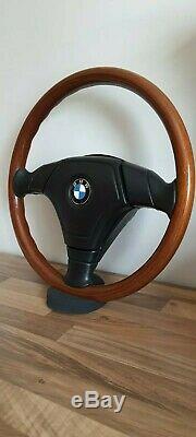 Genuine Nardi BMW E36 wood rim complete steering wheel. Rare original OEM. Bois