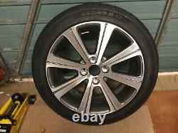 Genuine Peugeot 308 Alloy Wheel 17 Unused Diamond Cut. Complete With Tyre