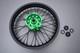 Green Enduro Rear Wheel / Rim Complete Kawasaki Klx 450 R 2016-2024 2,15x18