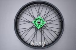 Green Off-Road MX Front Wheel / Rim Complete KAWASAKI KX 250 2021-2024 1,6x21
