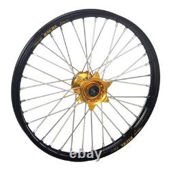 Haan Complete Wheel A60 Rear 19 x 1.85 RMZ250/450 Black Rim/Gold Hub