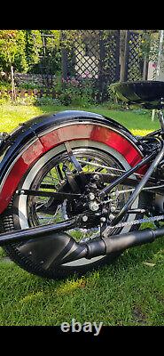 Harley WL WLA WLC WLD Flathead Complete Rear 16 Wheel with Chrome Rim