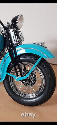 Harley WL WLA WLC WLD UL EL Flathead Complete Front 16 Wheel with Chrome Rim