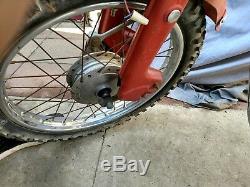 Honda 1965 complete CT200 TRAIL 90 Used Front Wheel Rim brake assembly, axle