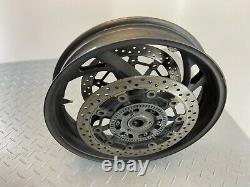 Honda Cb1000r 2012 Abs Front Wheel Rim & Brake Discs Pair Complete