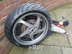 Honda Vfr800 Vtec Complete Single Sided Swinging Arm Rear End Wheel Rim Shock