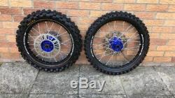 Husqvarna FC 250/450 Complete SM Pro MX Wheels (Blue hubs/Black Rims)