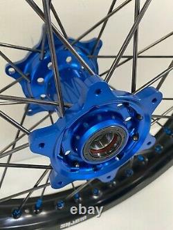 Husqvarna FX FC FE Motocross Wheels Rims Black Blue Complete 18/21 125 250 450