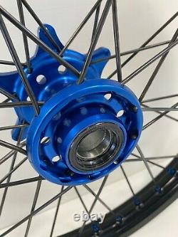 Husqvarna FX FC FE Motocross Wheels Rims Black Blue Complete 18/21 125 250 450