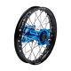 Impact Complete Wheel Rear 14 X 1.60 Black Rim/silver Spoke/blue Hub For Suzuk