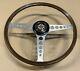 Jaguar E Type Wood Rim Steering Wheel With Boss And Badge Completely Original