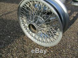 Jaguar mk2 240 340 wire wheels and new hubs, spinners complete conversion set