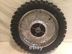 KLX110 / DRZ110 REAR WHEEL ASSEMBLY With DUNLOP MX53 TIRE COMPLETE WHEEL