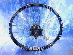 KTM Complete Front Wheel Excel Black Rim OEM A60 Billet Hub Assembly 125-701