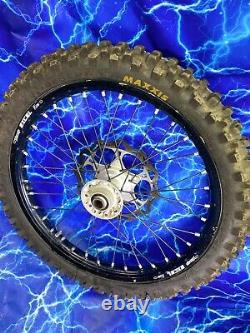 KTM Complete Front Wheel Excel Black Rim OEM Billet Hub Assembly 125-701