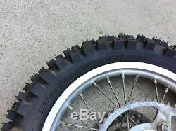 Kawasaki Kx 85 Original Oem Genuine Complete Rear Wheel Rim 2001 2019 D