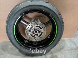 Kawasaki ZX10R Rear Wheel Complete Low Miles Mint 16 17 18 19 20 rim TIRE EXTRA
