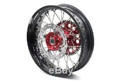 Kke 17 Supermoto Complete Wheel Rim Set Fit Suzuki Rmz450 2005 Rmz250 2007-2020