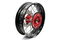 Kke 17 Supermoto Complete Wheel Rim Set For Honda Crf250r 04-13 Crf450r 02-2012