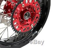 Kke 17 Supermoto Complete Wheel Rim Set For Honda Crf250r 04-13 Crf450r 02-2012