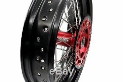 Kke 17 Supermoto Complete Wheel Rim Set For Honda Crf250r 04-13 Crf450r 02-2012