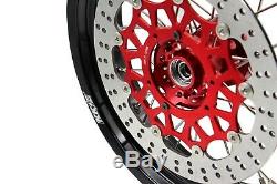 Kke 17 Supermoto Complete Wheel Rim Set For Honda Crf250r 04-13 Crf450r 02-2012