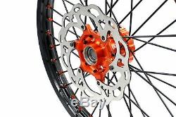 Kke 21 18 Complete Wheel Rim Set Fit Ktm Exc Xcw Sx 125 250 350 530 2003-2020