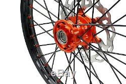 Kke 21 18 Complete Wheel Rim Set Fit Ktm Exc Xcw Sx 125 250 350 530 2003-2020