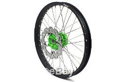 Kke 21 18 Enduro Complete Wheels Rims For Kawasaki Kx125 Kx250 1993-2002 Green