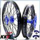 Kke 21/19 Complete Mx Wheel Rim Set Fit For Yamaha Yz250f Yz450f 2016-2020 Blue