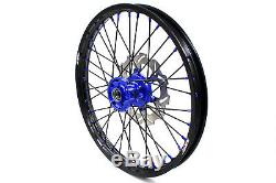 Kke 21/19 Complete MX Wheel Rim Set Fit For Yamaha Yz250f Yz450f 2016-2020 Blue