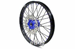 Kke 21/19 Complete MX Wheel Rim Set Fit For Yamaha Yz250f Yz450f 2016-2020 Blue