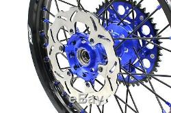 Kke 21/19 Complete MX Wheel Rim Set Fit For Yamaha Yz250f Yz450f 2016-2020 Blue