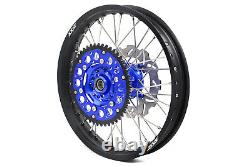 Kke 21 19 Complete MX Wheel Rim Set For Kawasaki Kx125 Kx250 1993-2002 Blue