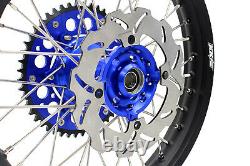 Kke 21 19 Complete MX Wheel Rim Set For Kawasaki Kx125 Kx250 1993-2002 Blue