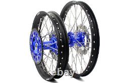 Kke 21 19 Complete MX Wheel Rim Set For Kawasaki Kx125 Kx250 1993-2002 Blue