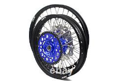 Kke 21 19 Complete MX Wheel Rim Set For Kawasaki Kx125 Kx250 1993-2002 Blue