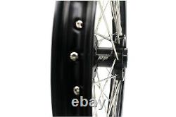 Kke 21 19 MX Complete Wheel Rim Set Fit Suzuki Rm125 Rm250 2001-2008 Black Hub