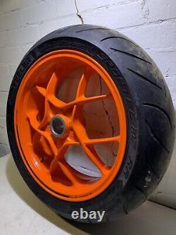 Ktm 1290 Superduke R & Gt 2014-2019 Rear Wheel Rim Complete Good Tyre